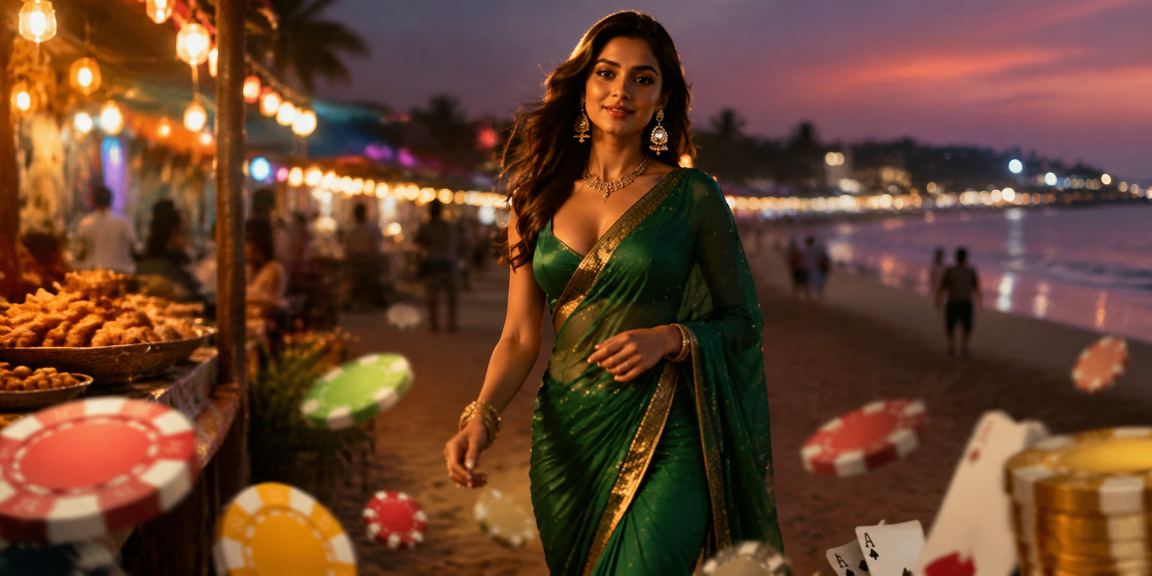 Scenic Goa beach at sunset reflecting Indian online gaming culture