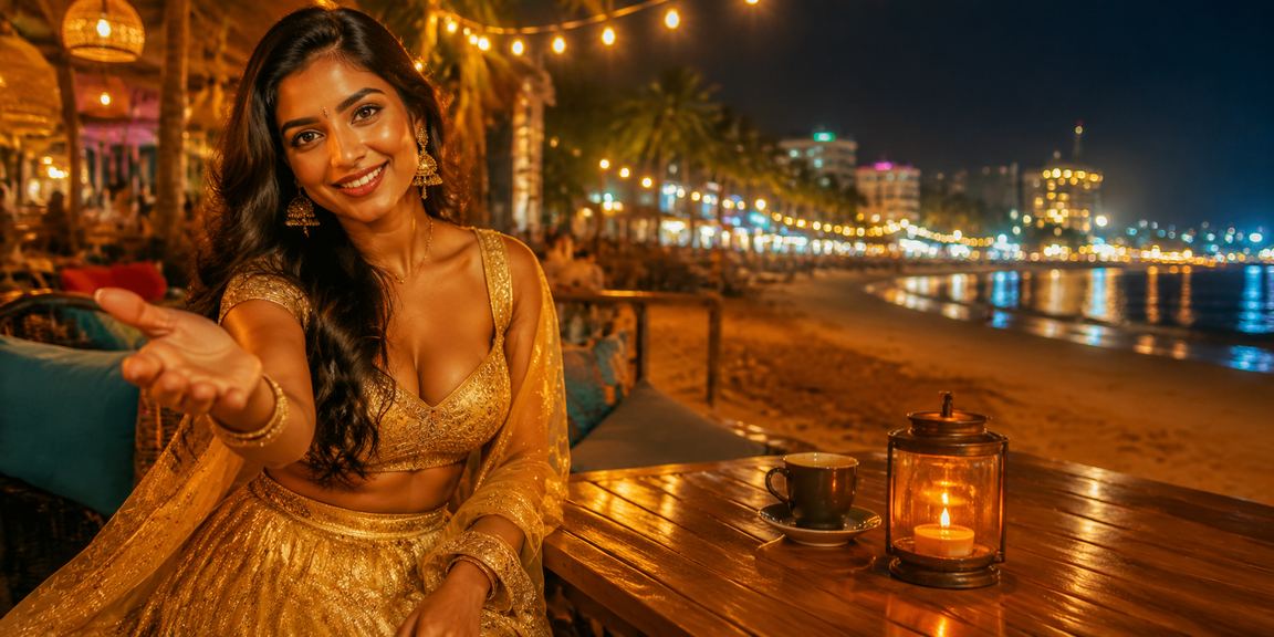Traditional Indian woman playing lottery game